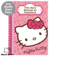 Personalised Hello Kitty Floral A5 Diary